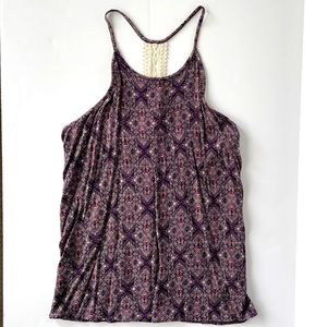 Kaileigh crochet back tank top